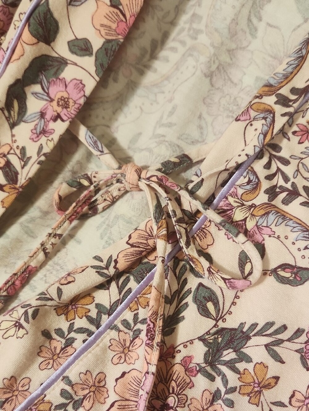 Johnny Was Pink Floral Robe size Large - Picture 5 of 8